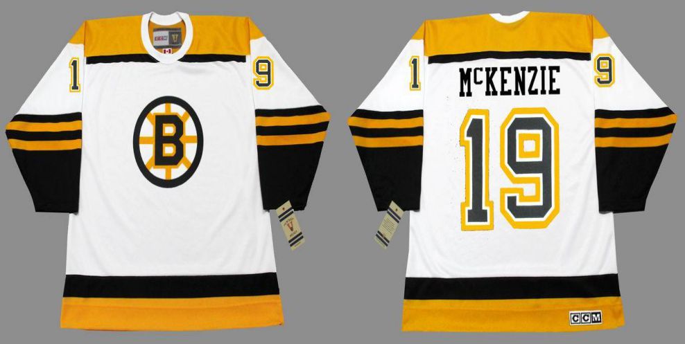 2019 Men Boston Bruins #19 Mckenzie White CCM NHL jerseys->boston bruins->NHL Jersey